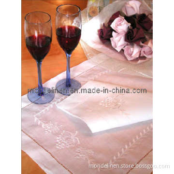 Hand Hemstitch Embroidery Placemat with Napkin Set (PM-003)
